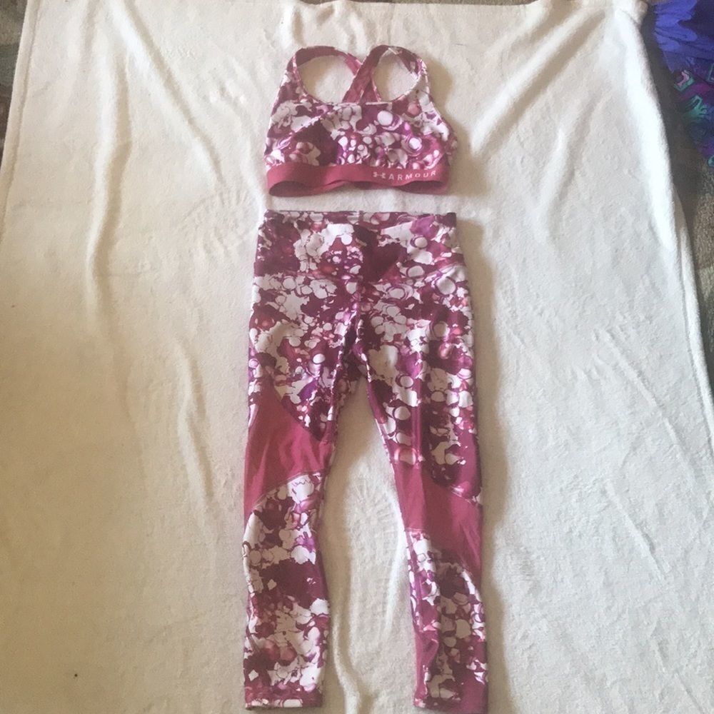 Euc Unique Under Armour Compressionworkout Set Si… - image 2